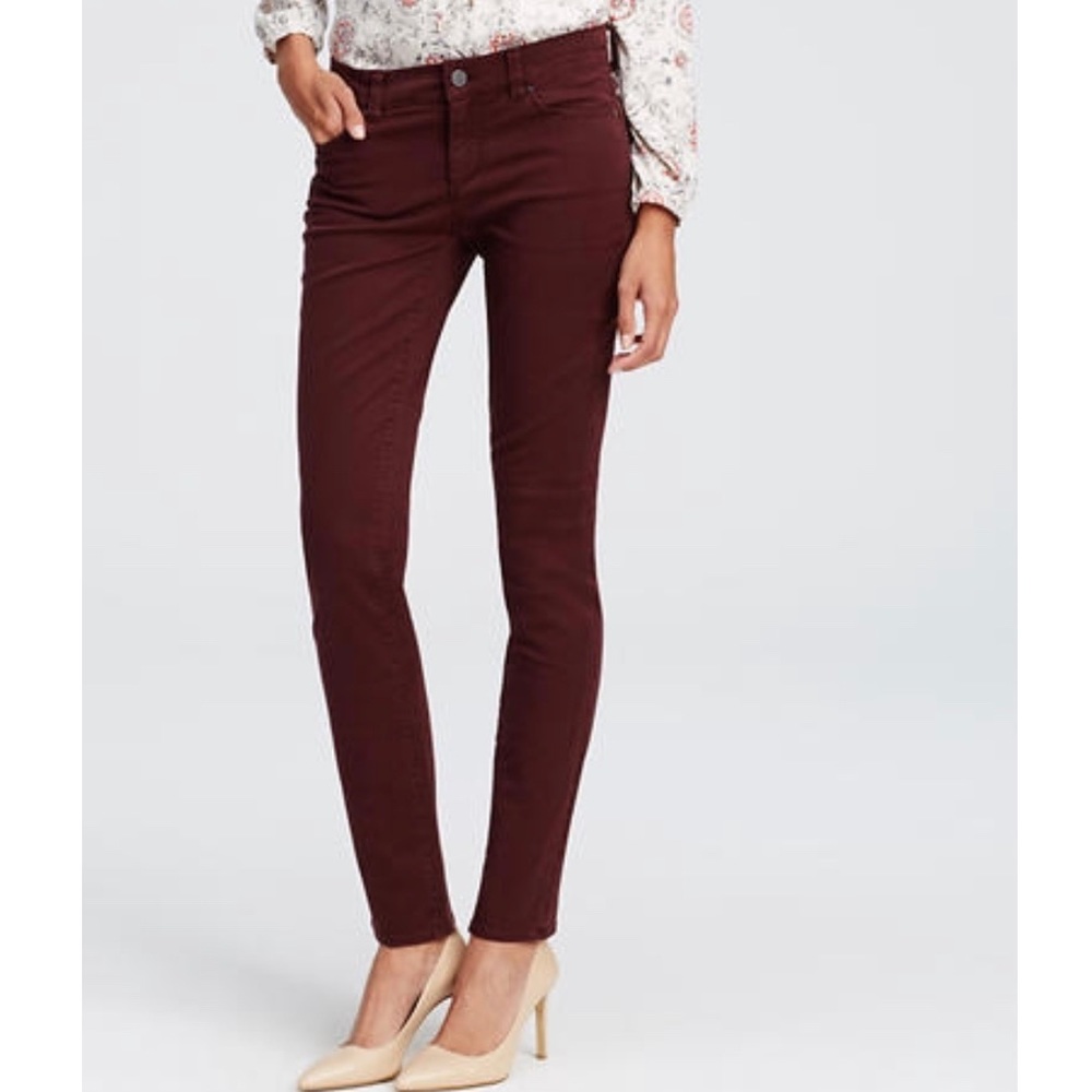 Ann Taylor Modern Twill Skinny Jeans